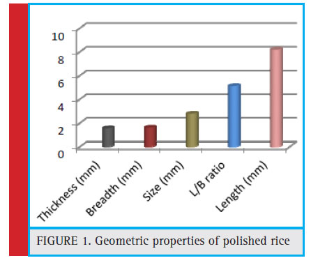 Figure 1: Geometric properties of polished rice