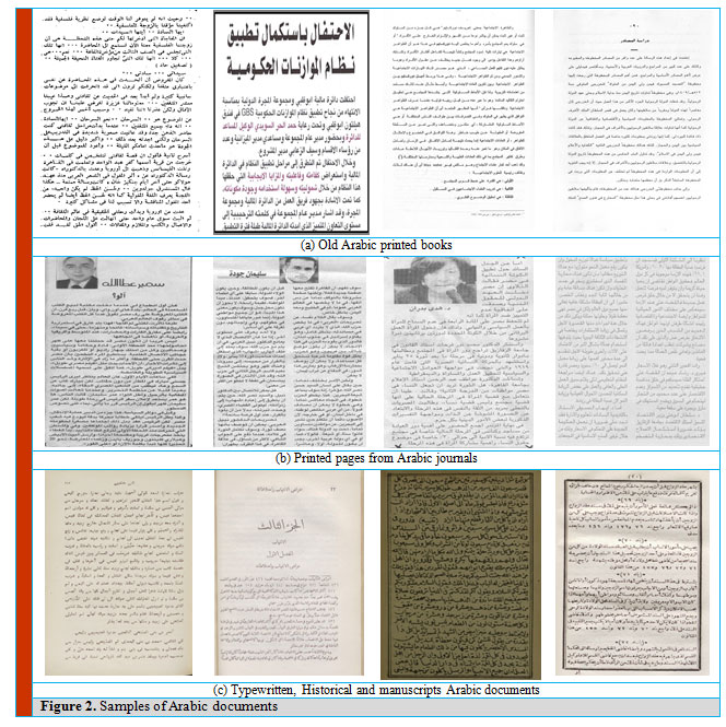 Figure 2: Samples of Arabic documents